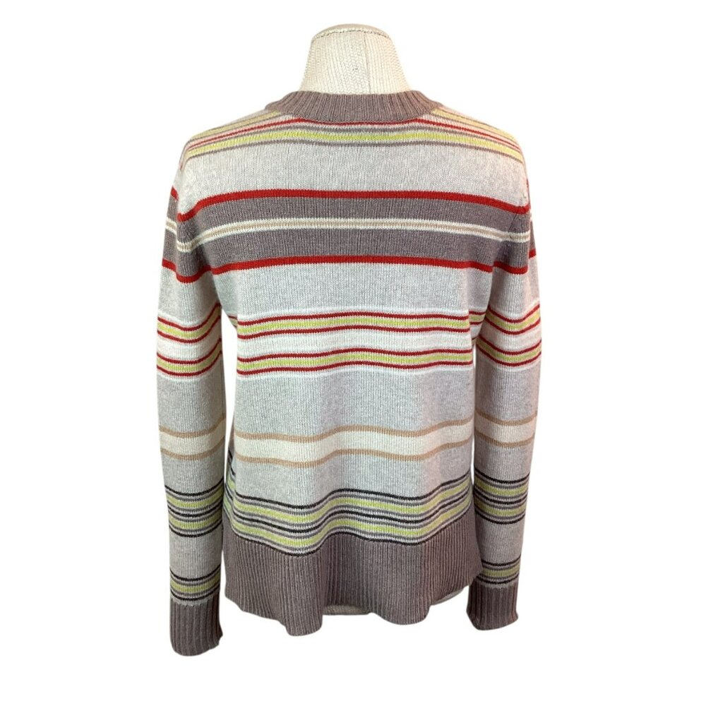 Autumn Cashmere Sweater Crew Neck 100% Cashmere Striped XS - Picture 6 of 9